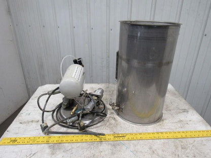 12-1/2" Stainless Steel Dust Collector Air Powered Blow Down Jet Filter Cleaner