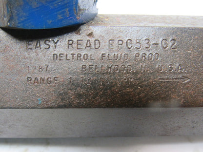 Deltrol EPC53C2 Easy Read 1-10GPM Metered Flow Control Valve 3/8" Ports
