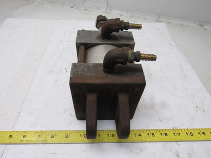 4" Bore 1" Stroke Clevis Mount Extended Rod Cylinder