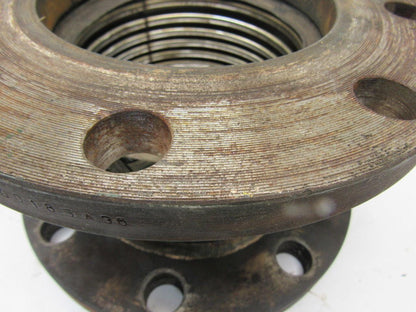 Stainless Steel Flanged Braided Flexible Pipe Connector 5-3/4" ID X 5-5/8" long