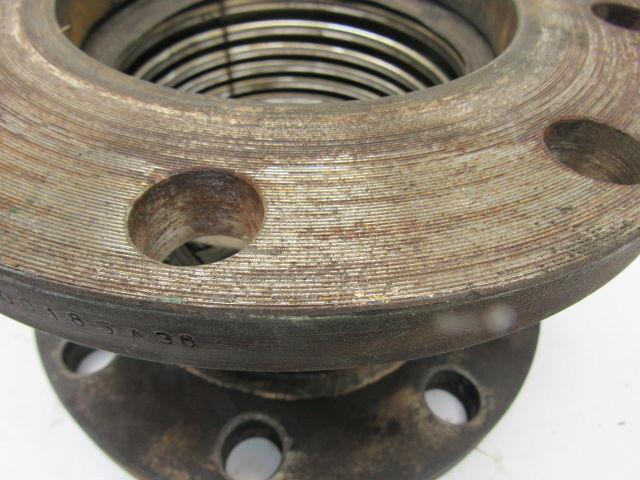 Stainless Steel Flanged Braided Flexible Pipe Connector 5-3/4" ID X 5-5/8" long