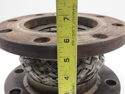 Stainless Steel Flanged Braided Flexible Pipe Connector 5-3/4" ID X 5-5/8" long