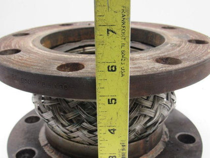 Stainless Steel Flanged Braided Flexible Pipe Connector 5-3/4" ID X 5-5/8" long