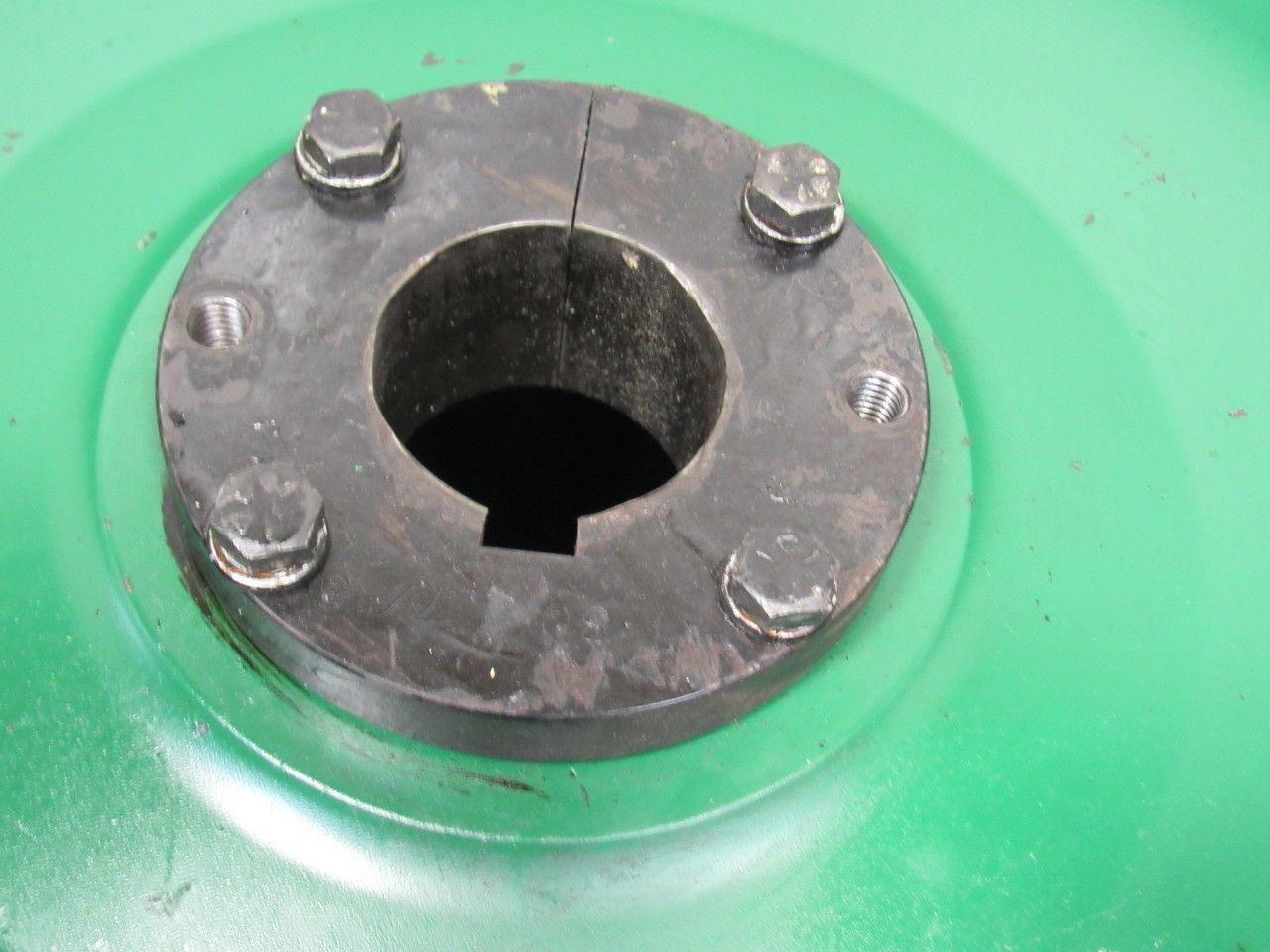 Conveyor Crowned Pulley Drum Roller 20-3/4"Dx14" W/Rubber Herringbone Lagging