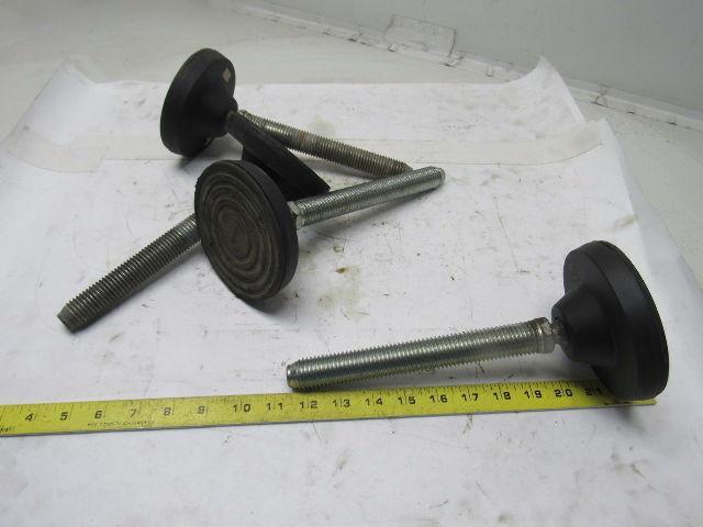 4-1/2" Plastic Base 10"Light Duty Leveling Feet Lot Of 4