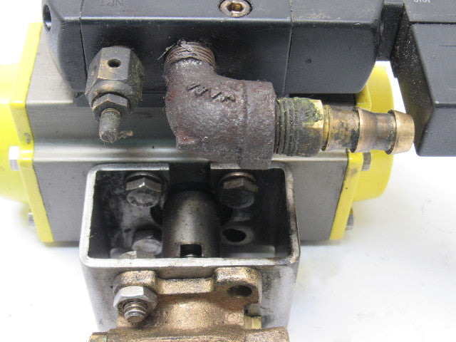 Apollo AS052 Pneumatic Actuator 1/2" Brass Ball Valve 120PSI