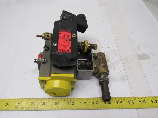 Apollo AS052 Pneumatic Actuator 1/2" Brass Ball Valve 120PSI