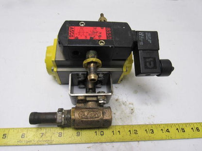 Apollo AS052 Pneumatic Actuator 1/2" Brass Ball Valve 120PSI