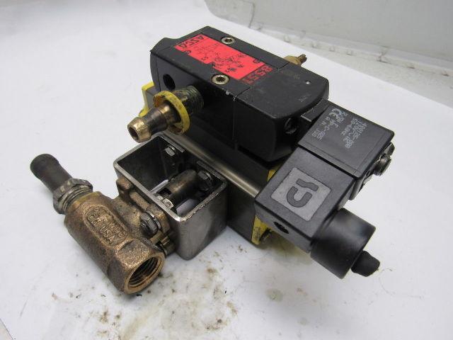 Apollo AS052 Pneumatic Actuator 1/2" Brass Ball Valve 120PSI