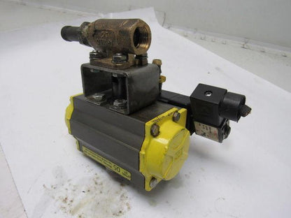 Apollo AS052 Pneumatic Actuator 1/2" Brass Ball Valve 120PSI