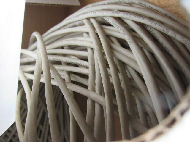 AMP Netconnect 57240-2 White Category 3 Non-plenum 4 Pair Data Cable 525'