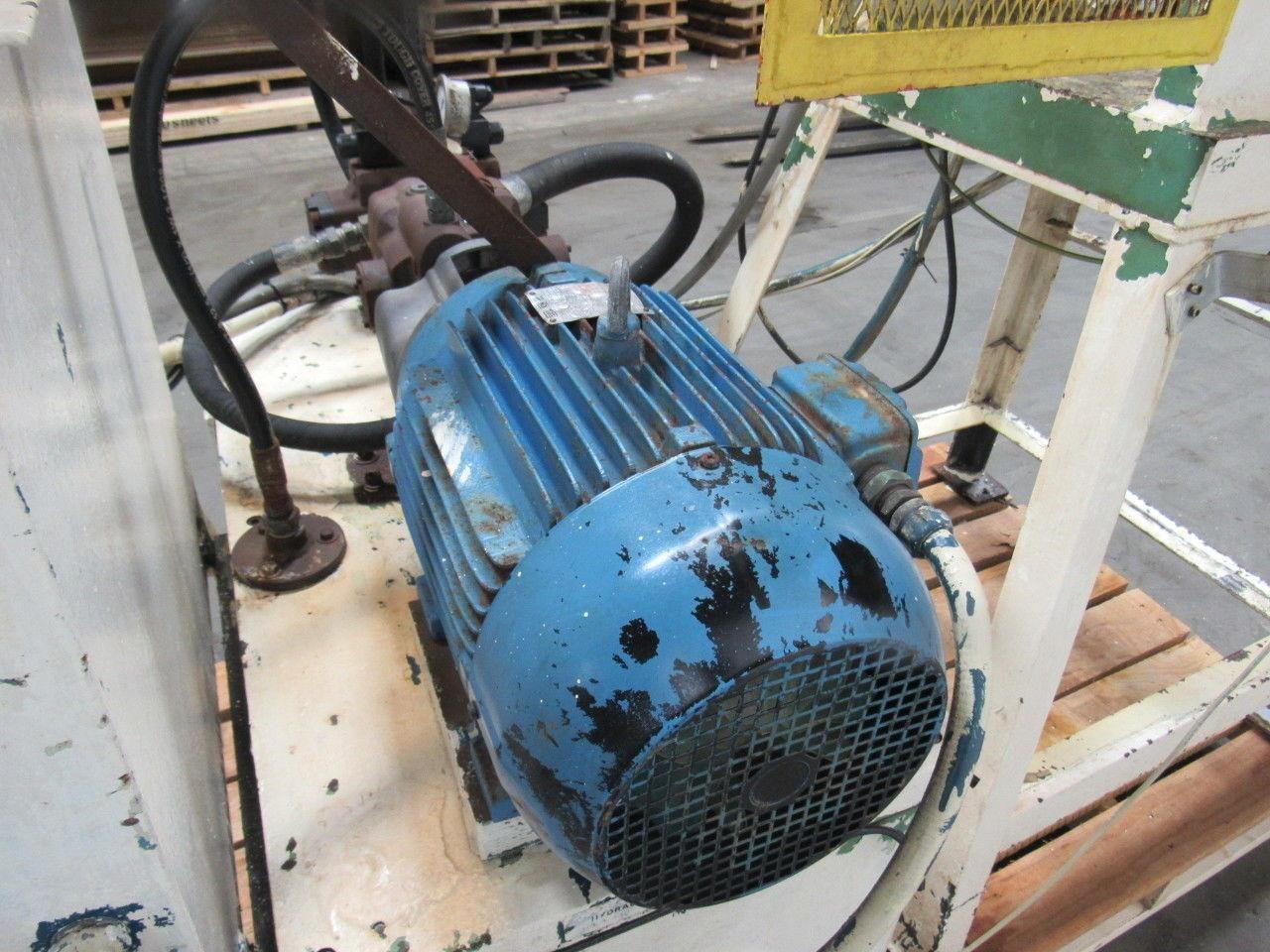 10Hp Open Back C Frame Hydraulic Crimping Press 4" Stroke 208-230/460V W/Die