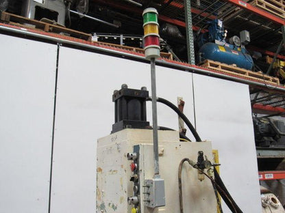 10Hp Open Back C Frame Hydraulic Crimping Press 4" Stroke 208-230/460V W/Die