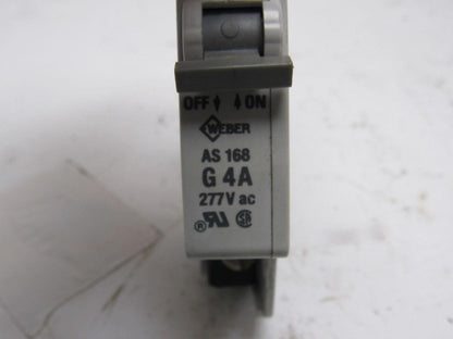 Weber AS168 G4A Circuit breaker 1 Pole 277V Lot of 2