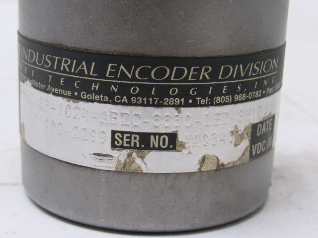 BEI H25G-SB-1024-ABZC-8830-LED-SM18 Rotary Optical Encoder 3/8" Shaft 5VDC
