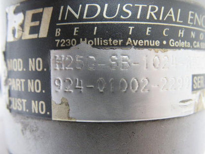 BEI H25G-SB-1024-ABZC-8830-LED-SM18 Rotary Optical Encoder 3/8" Shaft 5VDC