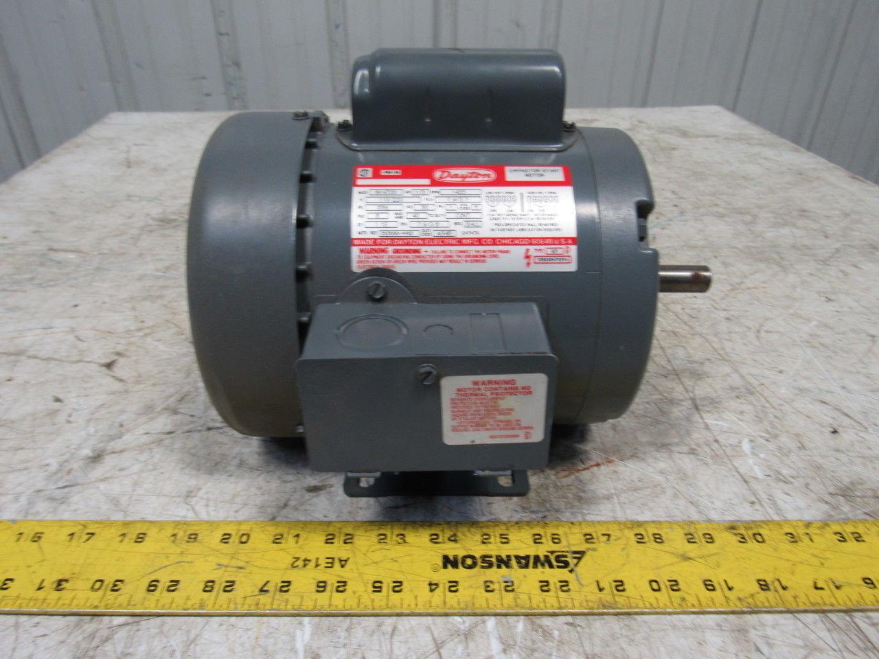 Dayton 6K472D 1/3Hp 1425RPM 1Ph 110/220V 50Hz AC Motor