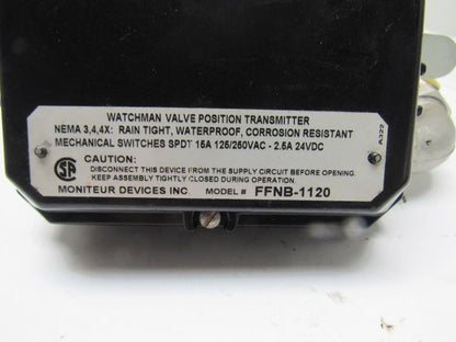 Moniteur Devices FFNB-1120 Watchman Pneumatic Valve Position Transmitter 1/2"NPT