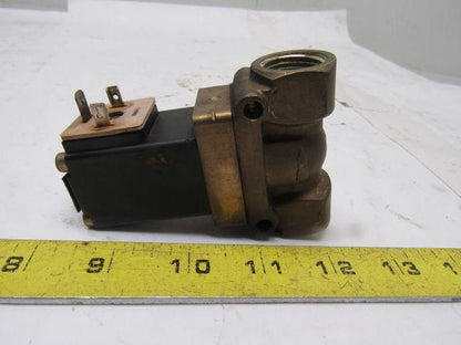 Burkert 404-A-12,0-H-M8 Solenoid Control Valve 24VDC W/1/2" NPT