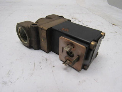 Burkert 404-A-12,0-H-M8 Solenoid Control Valve 24VDC W/1/2" NPT