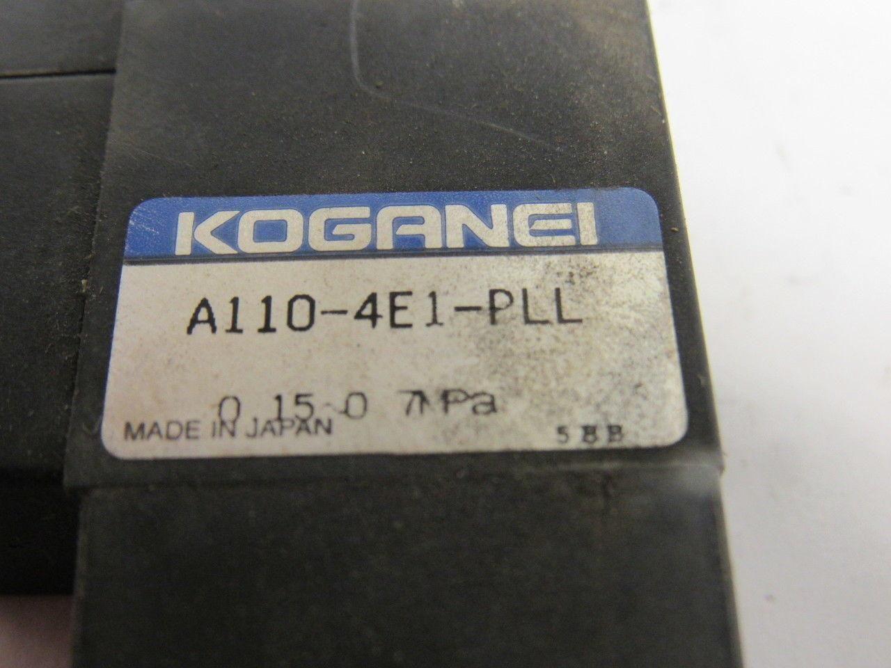 Koganei A110-4E1-PLL Single Solenoid Valve 5 Port 2 Position