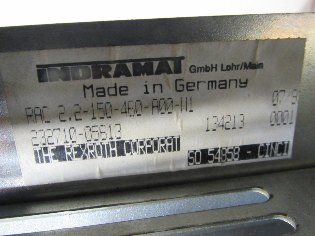 Rexroth Indramat RAC 2.2-150-460-A00-W1 Main Spindle Drive Servo Controller