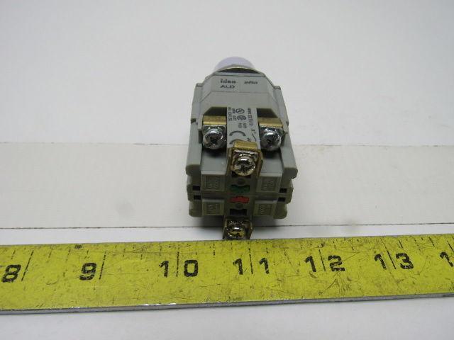 Idec BST010 600V Momentary Contact Push Button Pilot Light White LED 30mm