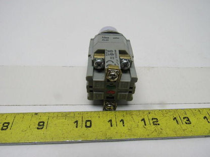 Idec BST010 600V Momentary Contact Push Button Pilot Light White LED 30mm