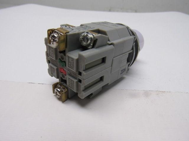 Idec BST010 600V Momentary Contact Push Button Pilot Light White LED 30mm