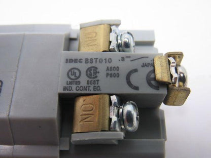 Idec BST010 600V Momentary Contact Push Button Pilot Light White LED 30mm