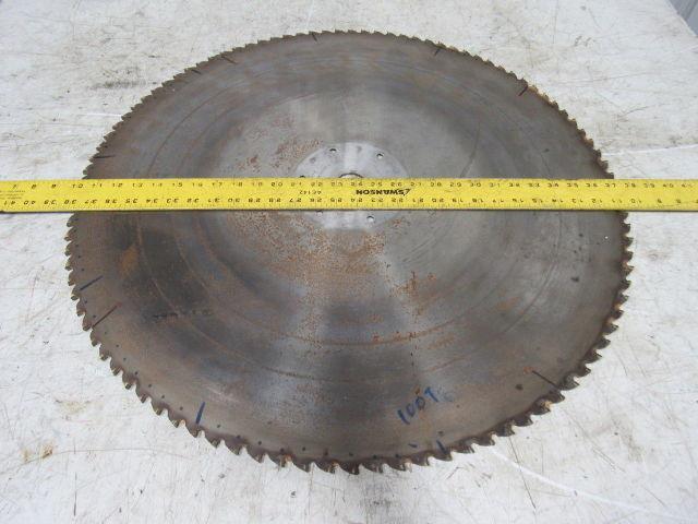 100T Carbide Circular Saw Blade 1-1/2" Arbor 5" Hole Spacing Sharpened To 27.5"