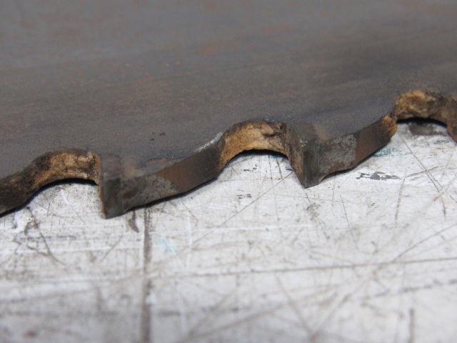 100T Carbide Circular Saw Blade 1-1/2" Arbor 5" Hole Spacing Sharpened To 27.5"