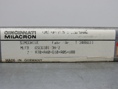 Siemens 6SC6101-3A-Z Power Empty Rack Cincinnati Milacron