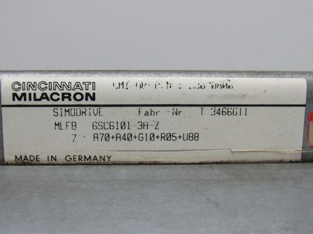 Siemens 6SC6101-3A-Z Power Empty Rack Cincinnati Milacron
