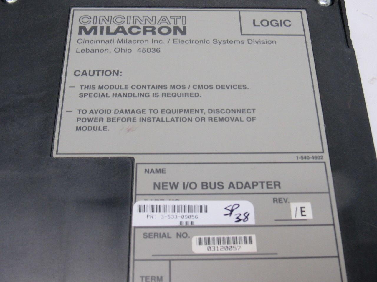 Cincinnati Milacron 3-533-0905G Rev. E New I/O Bus Adapter