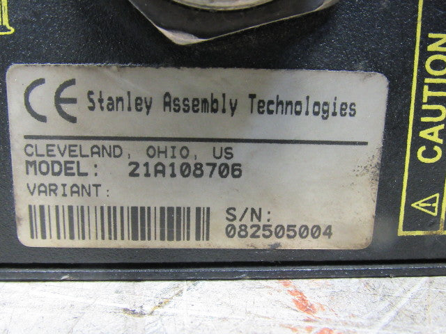 Stanley Assembly Technologies 21A108706 Nutrunner Tool Controller 115/230V