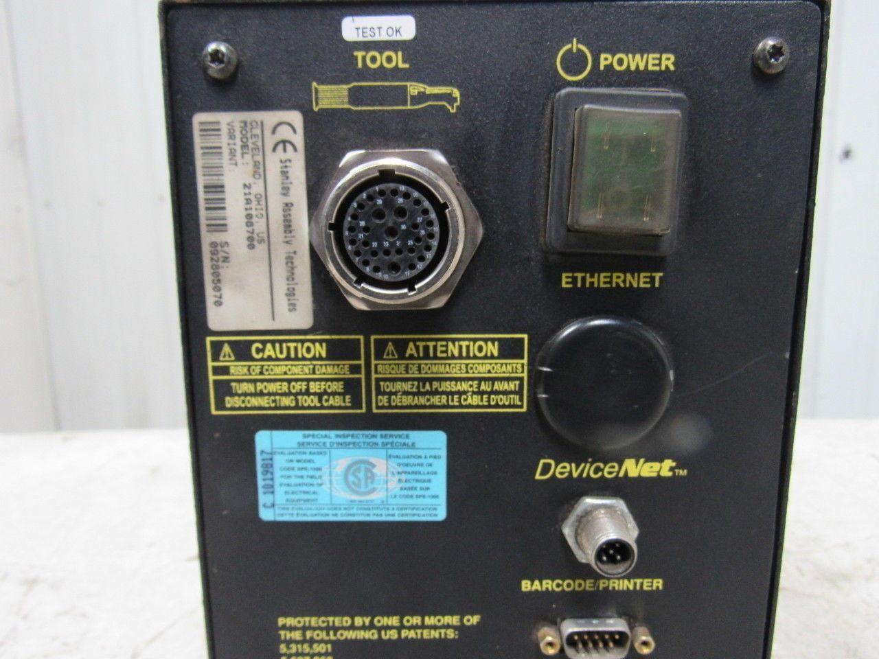 Stanley Assembly  21A108700 115/230V Supply Electric Nutrunner Torque Controller