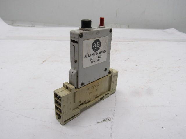 Allen Bradley 1492-GHA012 Miniature Circuit Breaker 250V W/Auxiliary Contact
