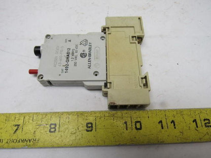 Allen Bradley 1492-GHA012 Miniature Circuit Breaker 250V W/Auxiliary Contact