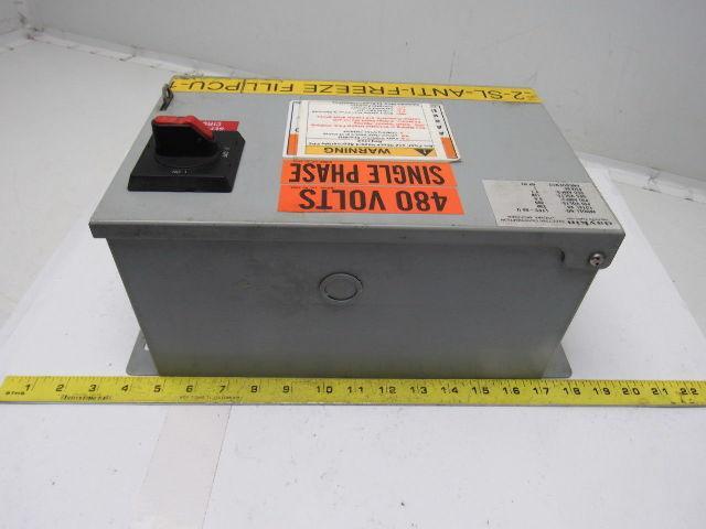 Daykin LTFS-09 U Electric Transformer Disconnect 250 VA PRI: 480V SEC: 120V