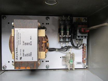 Daykin LTFS-09 U Electric Transformer Disconnect 250 VA PRI: 480V SEC: 120V