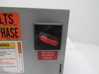 Daykin LTFS-09 U Electric Transformer Disconnect 250 VA PRI: 480V SEC: 120V