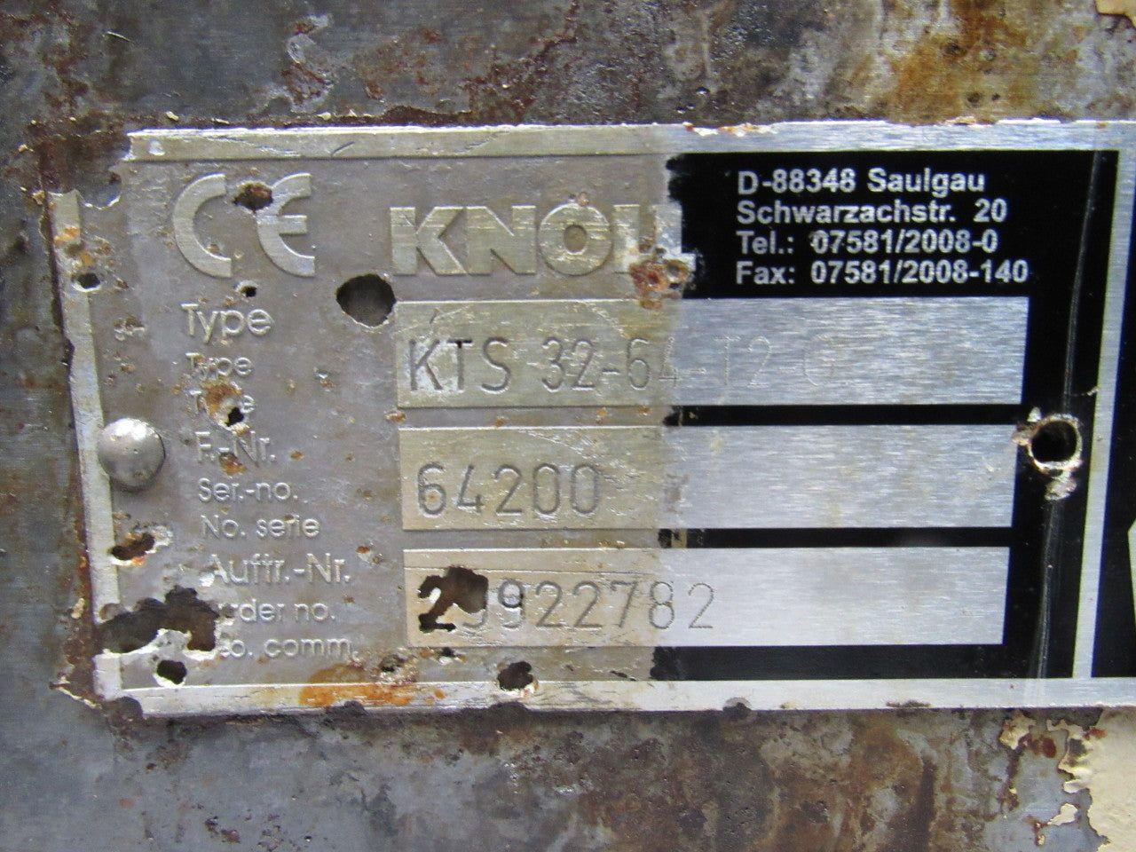 Knoll KTS 32-64-T2-G 15Hp Vertical Screw Coolant Pump 460V 3Ph