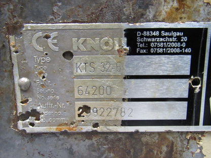 Knoll KTS 32-64-T2-G 15Hp Vertical Screw Coolant Pump 460V 3Ph