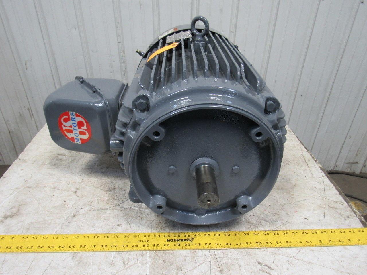 US Motors A25P1CS R118 25Hp Electric Motor 460V 3PH 324US Frame 3535RPM