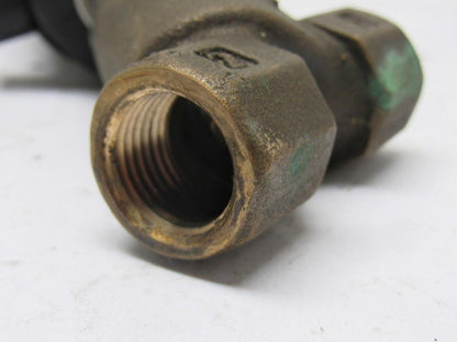 Asco 8290A384 Normally Closed Entry Under the Disc Angle Body Piston Valve 1/2"