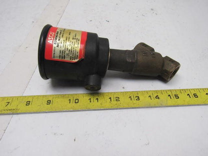 Asco 8290A384 Normally Closed Entry Under the Disc Angle Body Piston Valve 1/2"