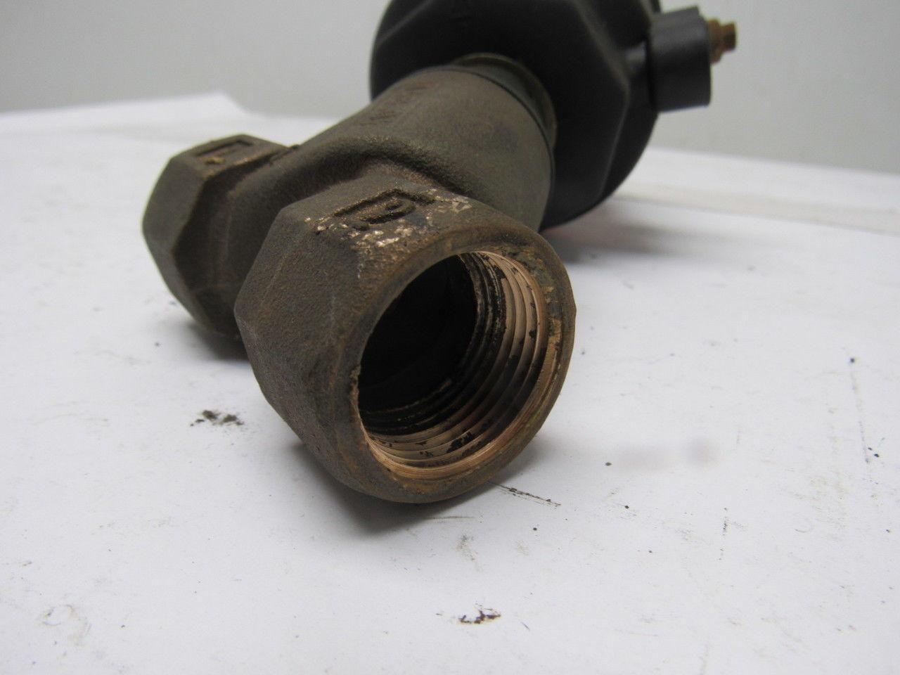 Asco 8290B005 Normally Closed Entry Under the Disc Angle Body Piston Valve 3/4"
