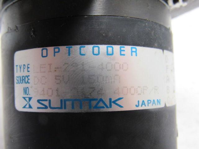 Sumtak LEI-291-4000 Optcoder 5VDC 4000P/R Pulse Encoder 3/8" Shaft