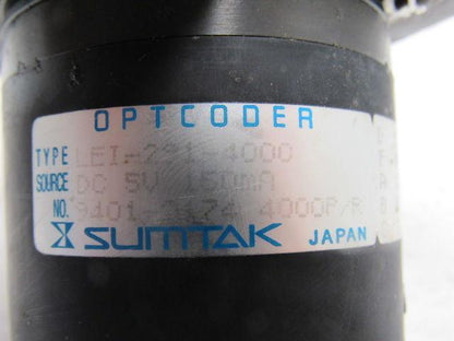 Sumtak LEI-291-4000 Optcoder 5VDC 4000P/R Pulse Encoder 3/8" Shaft